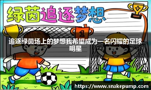 追逐绿茵场上的梦想我希望成为一名闪耀的足球明星